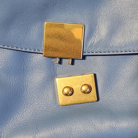 Cole Haan blue leather shoulder bag - Picture 5 of 5